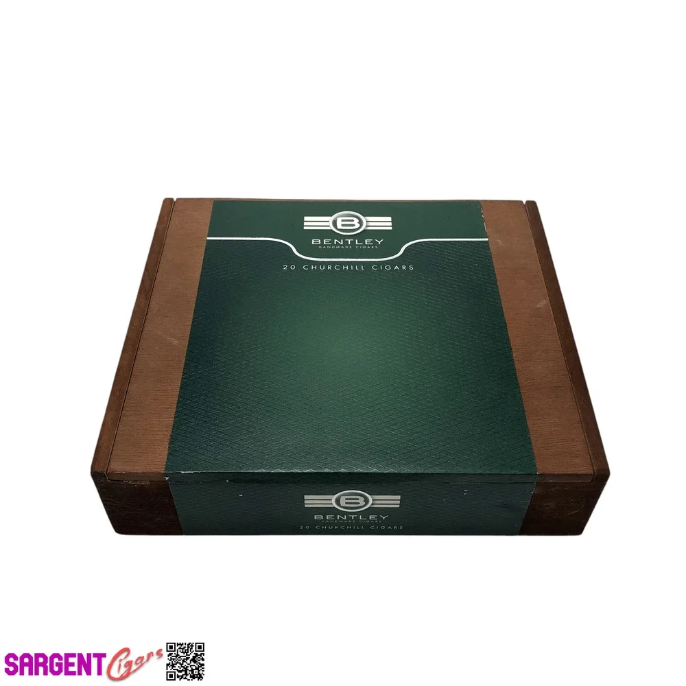 Bentley Churchill Empty Wooden Cigar Box 9x7.75x2